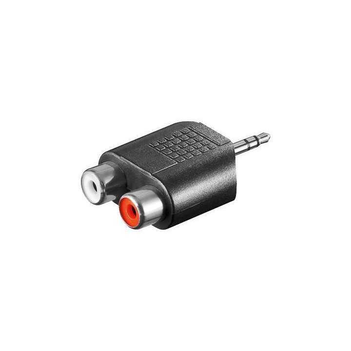 Adaptor Jack 3.5 mm stereo la 2x RCA mama Goobay