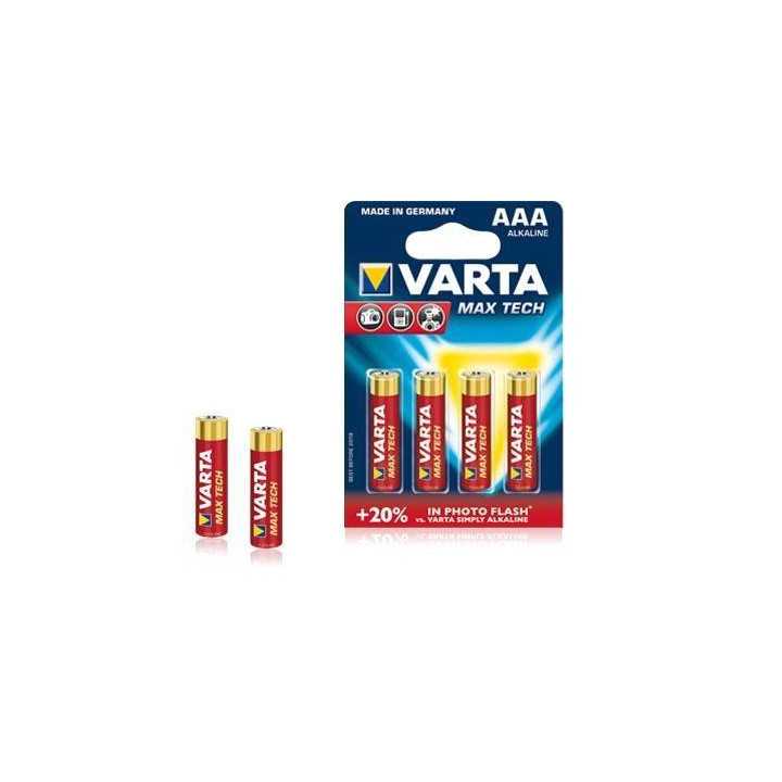 Baterii alcaline AAA Varta Max Tech 4buc