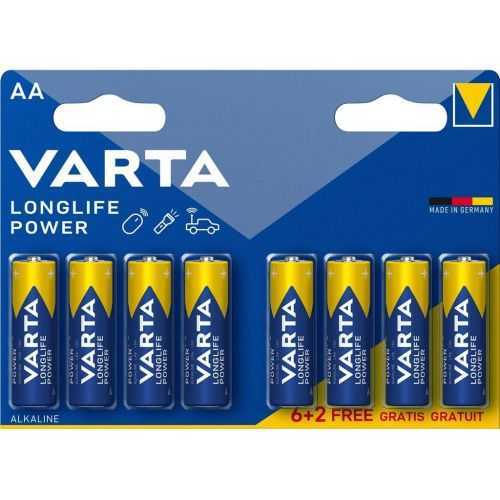 Baterii R6 AA Alkaline Longlife Power Varta 8buc/blister