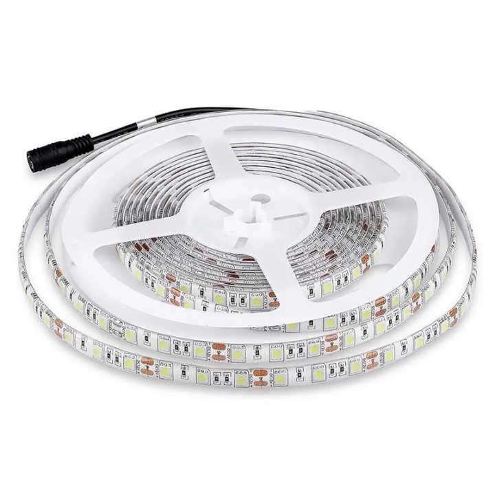 Banda LED SMD5050 RGB 60LED/m 7W/m IP65 5m V-TAC