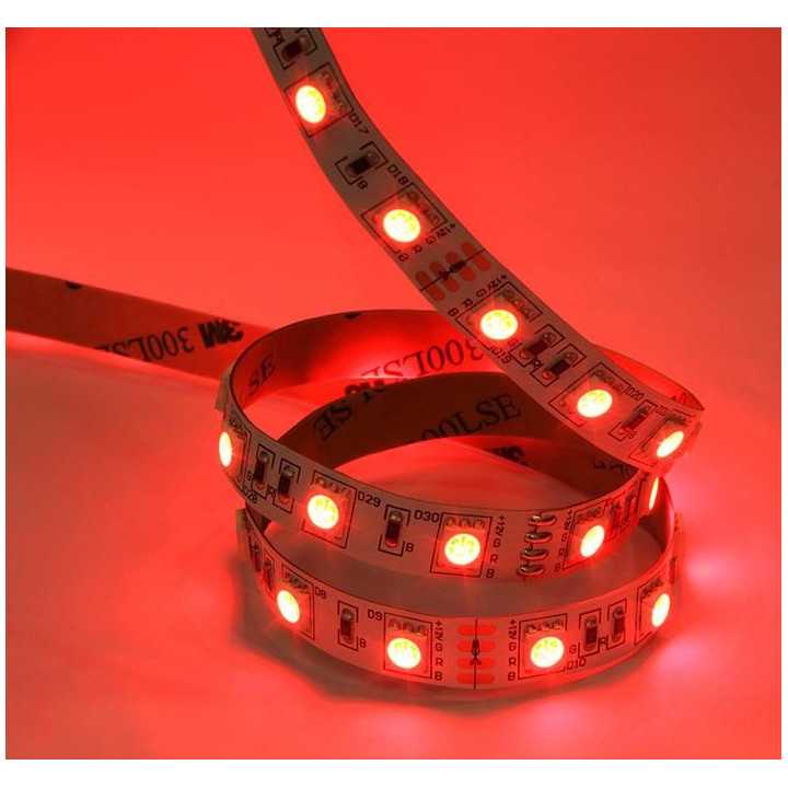 Banda LED SMD5050 RGB IP20 5m 12V 60LED/m 14.4W/m Well LEDSTRGB-5050-126010D202/5-WL