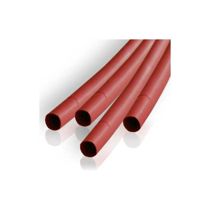 Tub termocontractabil 6.5mm/ 3.25mm rosu 0.5m Kemot
