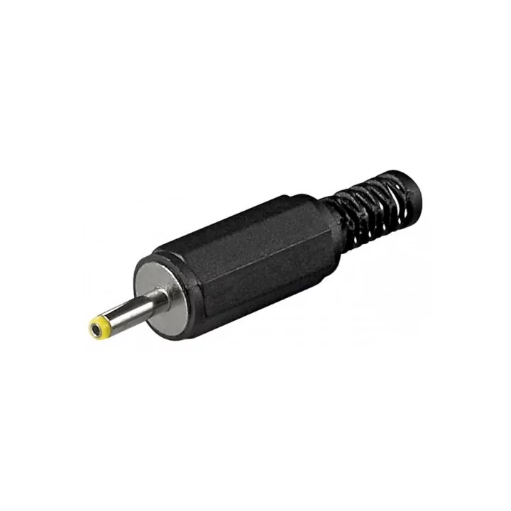 Mufa DC 2.4x0.7mm tata cu protector cablu Goobay