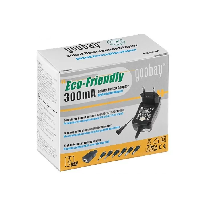 Alimentator 3-12V 300mA 9 mufe Goobay