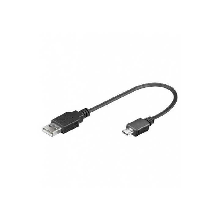 Cablu adaptor USB A tata la micro USB tata 10cm Goobay