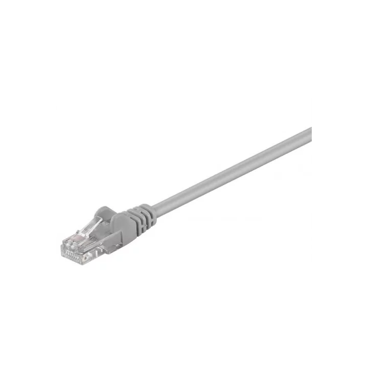 Cablu UTP 25m patch cord retea CCA CAT5e 2x RJ45 neecranat gri Goobay