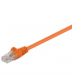 Cablu UTP 0.25m portocaliu patchcord CAT5e 2x RJ45 CCA Goobay