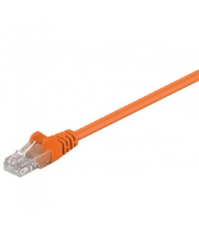 Cablu UTP 0.5m portocaliu patchcord CAT5e 2x RJ45 CCA neecranat Goobay