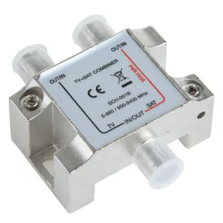 Dispozitiv pentru combinat semnal antena tv/satelit