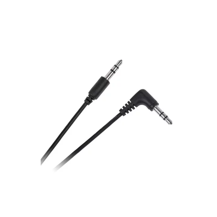 Cablu Jack 3.5 mm la 3.5 mm 90 grade 50cm Cabletech
