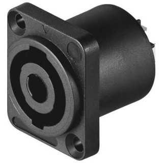 Mufa Speakon mama patrat 4 pini pe panou Goobay