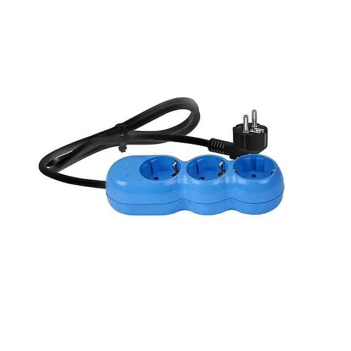 Prelungitor electric 3G1.5 albastru 3 prize 1.5m AS3015N11 Wconn