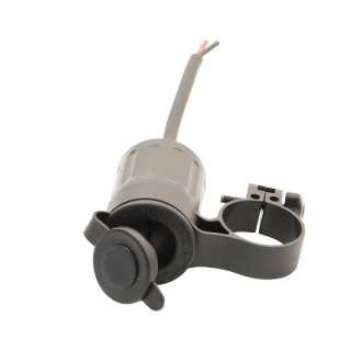 Mufa bricheta auto mama cu capac si fir x1 20A 12-24V DC SCIA13-229142C1