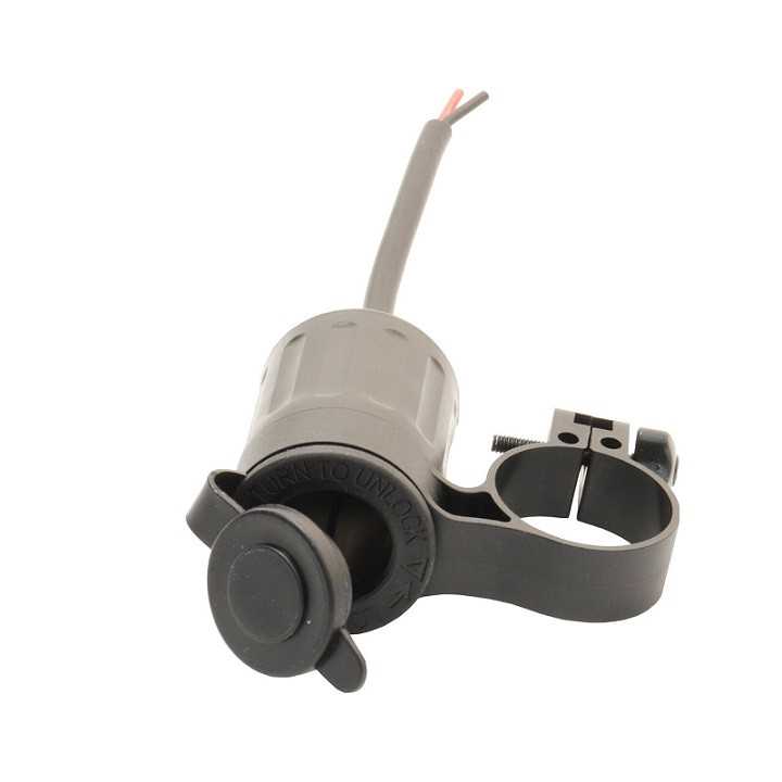 Mufa bricheta auto mama cu capac si fir x1 20A 12-24V DC SCIA13-229142C1