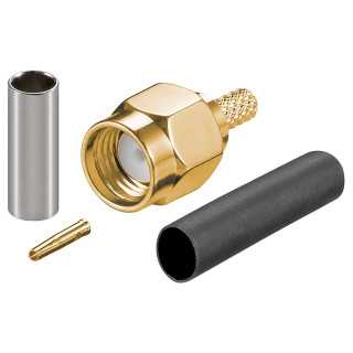 Conector RP-SMA tata cu sertizare RG174/RG316 Goobay