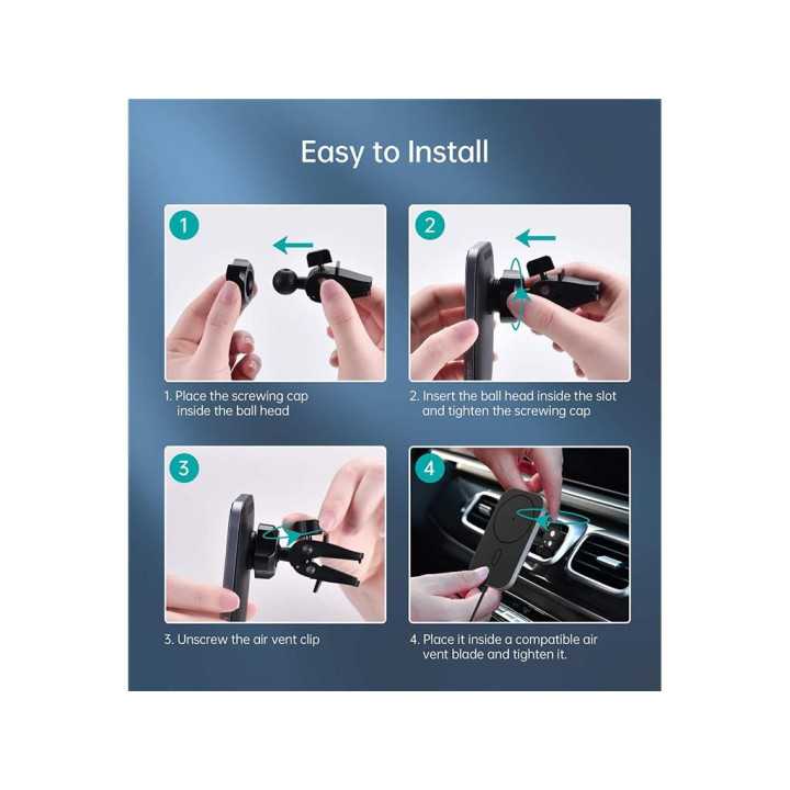 Incarcator auto wireless Magsafe Choetech T200-F