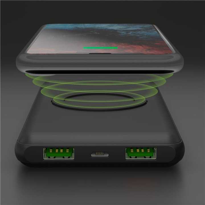 Power Bank acumulator extern wireless 10000mAh USB TYPE C PD QC3.0 Fast Charger Goobay