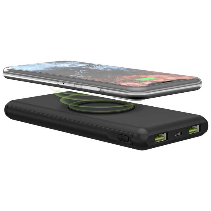 Power Bank acumulator extern wireless 10000mAh USB TYPE C PD QC3.0 Fast Charger Goobay