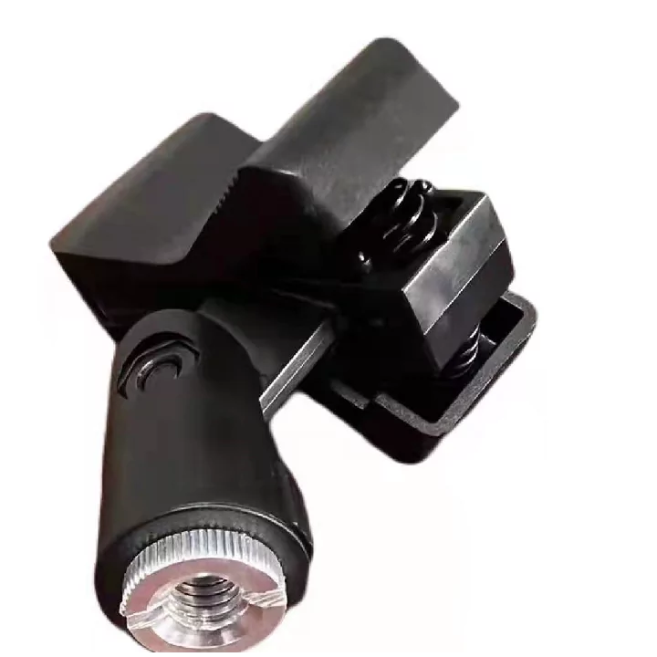 Clip pentru microfon nuca tip clip montabil pe stativ cu brat pantografic negru