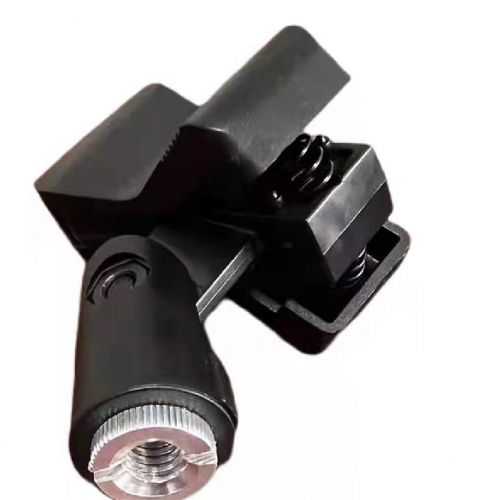 Clip pentru microfon nuca tip clip montabil pe stativ cu brat pantografic negru