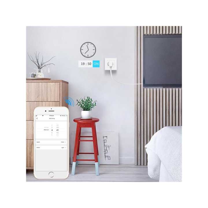 Priza Smart WiFi Woox R4054 10A montare in doza perete