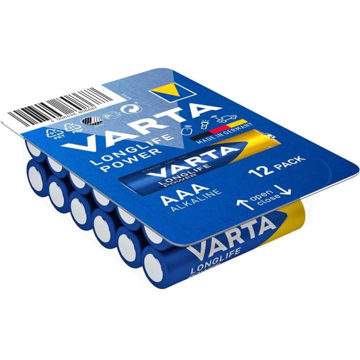 Set baterii alcaline R3 (AAA) 12buc/blister Longlife Power Varta