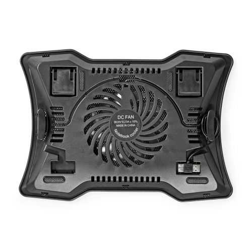 Cooler laptop Nedis 1 ventilator max 17" LED 1x USB negru