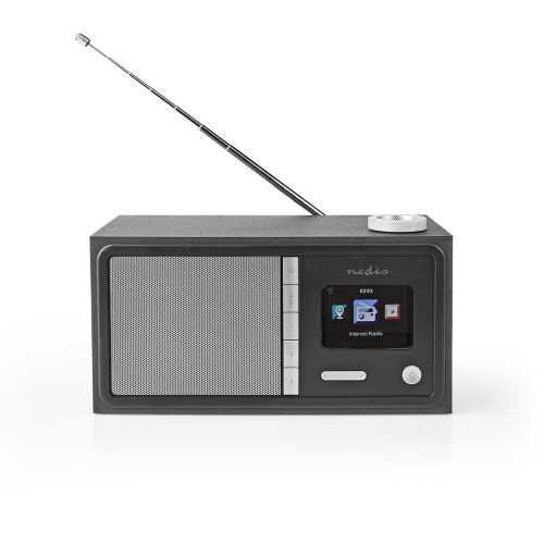 Radio cu internet FM Bluetooth telecomanda 18W negru Nedis