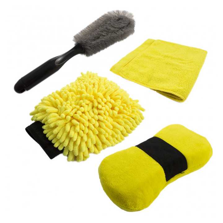 Set burete cu microfibre si perie Carguard