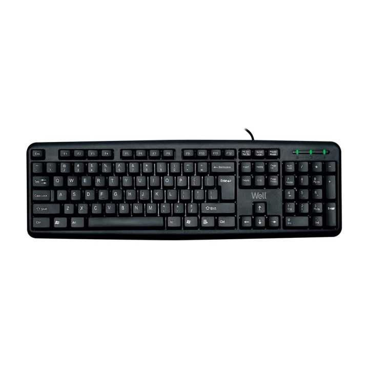 Tastatura USB Well KU002 negru