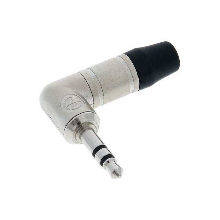 Conector Jack 3.5 mm stereo tata in unghi de 90 grade Neutrik NTP3RC