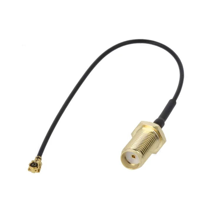 Cablu adaptor IPEX mama 90 grade - SMA mama drept 50cm JC Antenna AD.ANT.021.4
