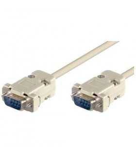Cablu serial RS232 DB9 tata la DB9 tata 2m Goobay