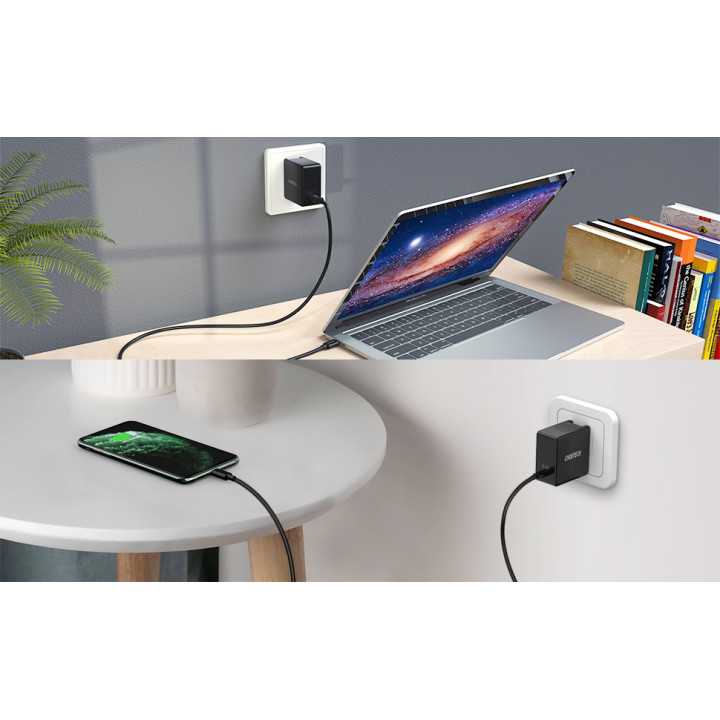 Incarcator retea 1x USB type C PD 60W negru Choetech Q4004