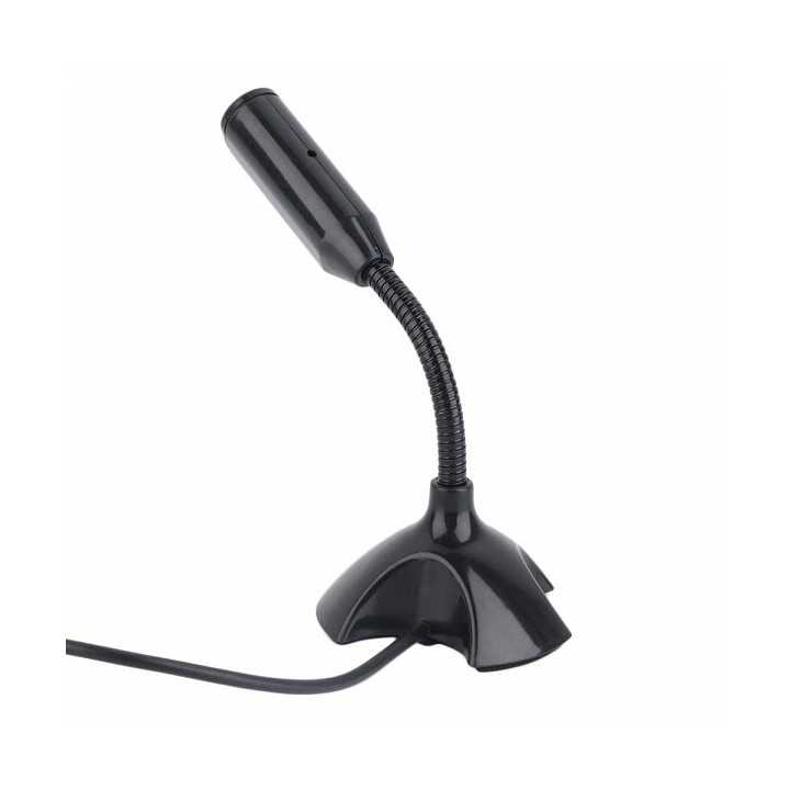 Microfon birou flexibil 3.5 mm Jack 1.3m negru M-306