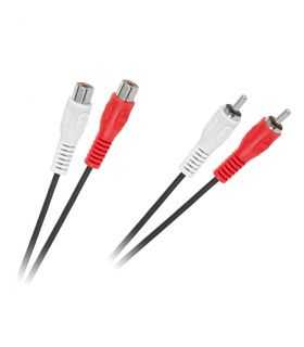 Cablu prelungitor 2x RCA 5m mama-tata Cabletech KPO2661-5