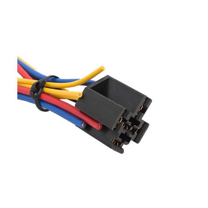 Soclu releu 5 pini 6.3mm 40A 12-24VDC cu cablu 20cm RECOY/RAYEX ELECTRONICS RS-D03