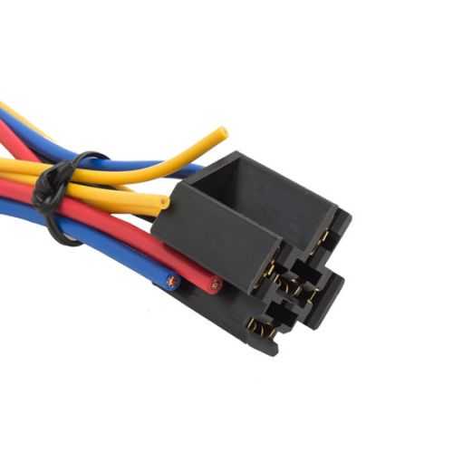 Soclu releu 5 pini 6.3mm 40A 12-24VDC cu cablu 20cm RECOY/RAYEX ELECTRONICS RS-D03