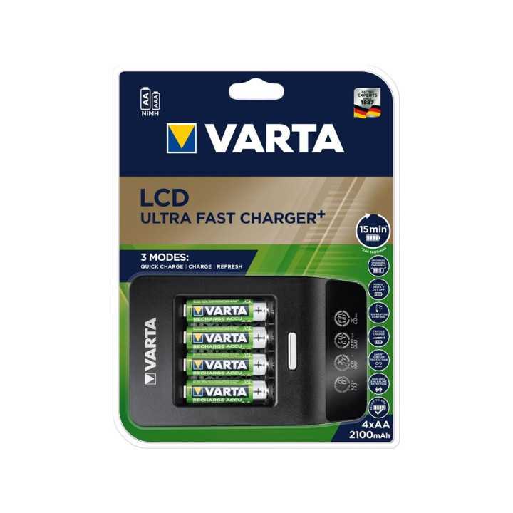 Incarcator Varta Ultra Fast Charger+ 57685 NiMH AAA AA + 4 acumulatori AA 2100mAh
