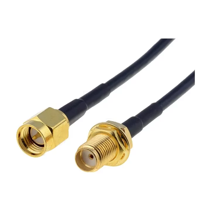 Cablu SMA mama-tata 50 ohm 1m negru BQ CABLE SMA-SMF/50/1