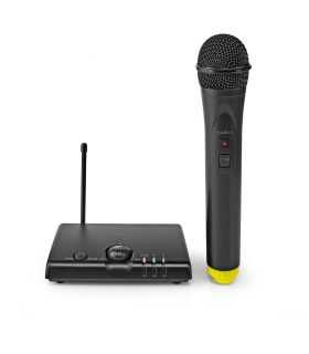 Microfon wireless Nedis 1 canal cu autonomie receptor 5 ore negru
