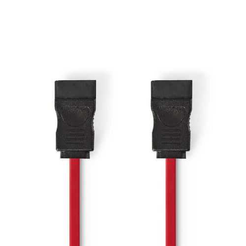 Cablu SATA 3Gb/s date 7-pin mama-mama 0.5 m rosu Nedis
