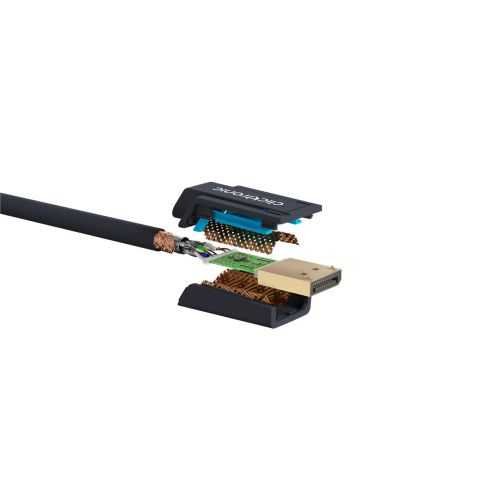 Cablu Profesional DisplayPort - DisplayPort 10m v1.2a 4K 60Hz 21.6Gbit/s AWG26 OFC Clicktronic 70715