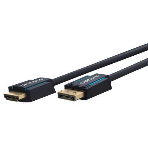 Cablu Profesional Displayport tata - HDMI tata 15m Clicktronic OFC 10.2Gbit/s Full HD 60Hz 1080p