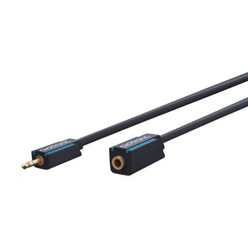 Cablu prelungitor audio Profesional Jack 3.5 mm 5m mama-tata stereo OFC cupru dublu ecaranat fara oxigen Clicktronic 70489