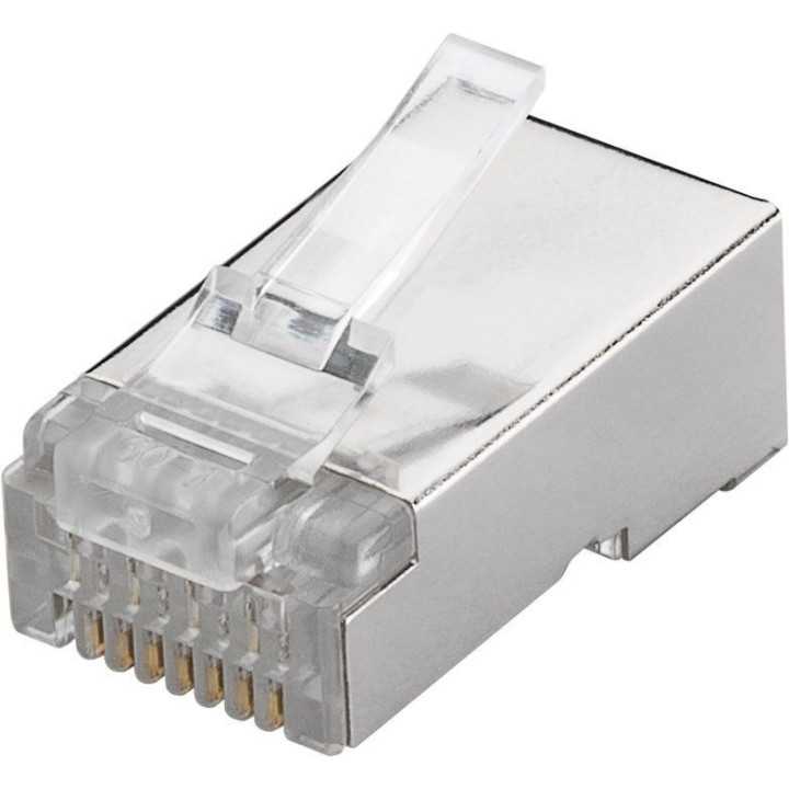 Mufa retea RJ45 8P8C Cat5e ecranat contacte aurite Well