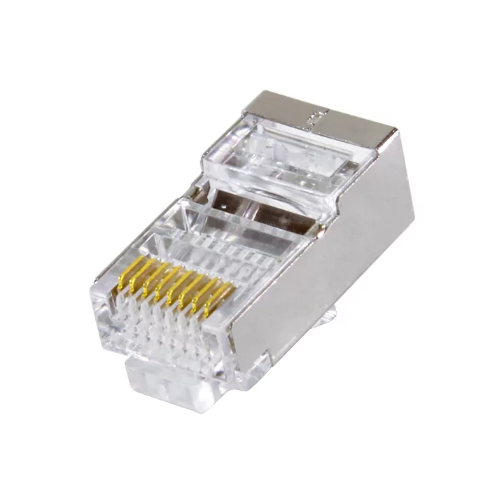 Mufa retea RJ45 8P8C Cat5e ecranat contacte aurite Well
