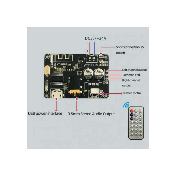 Modul bluetooth 3 cu JACK 3.5 mm DC 3.7-24V