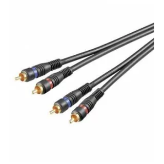 Cablu 2x RCA 5m OFC dublu ecranat Goobay