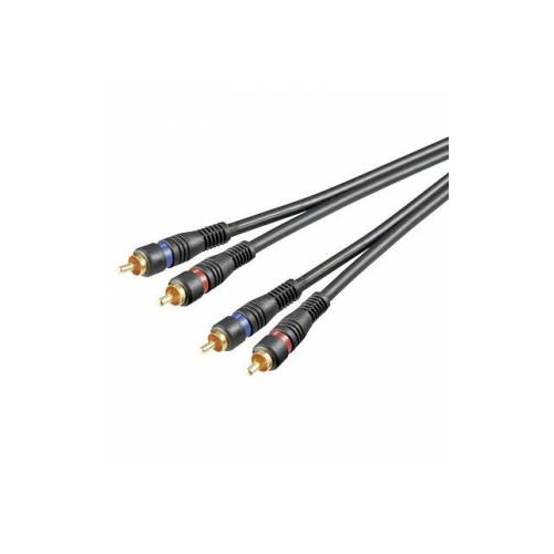 Cablu 2x RCA 5m OFC dublu ecranat Goobay